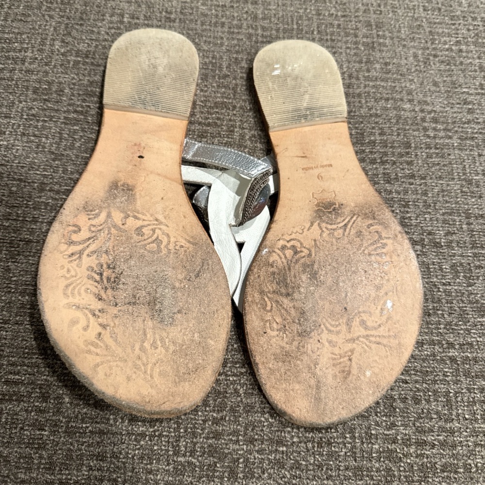 Silver Women's Sandals - Picture 2 of 4